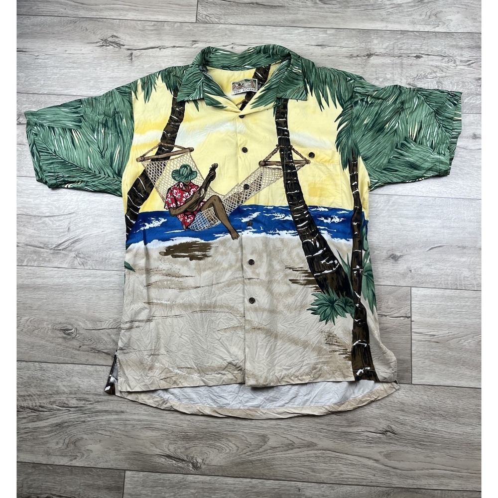 Tori Richard Hawaiian Shirt Mens 2XL Aloha Tropical Floral Camp Classic Car USA - Picture 12 of 12